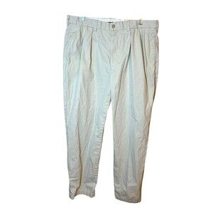 Vintage Polo Golf Ralph Lauren Mens 35x32 Beige Pleated Pants